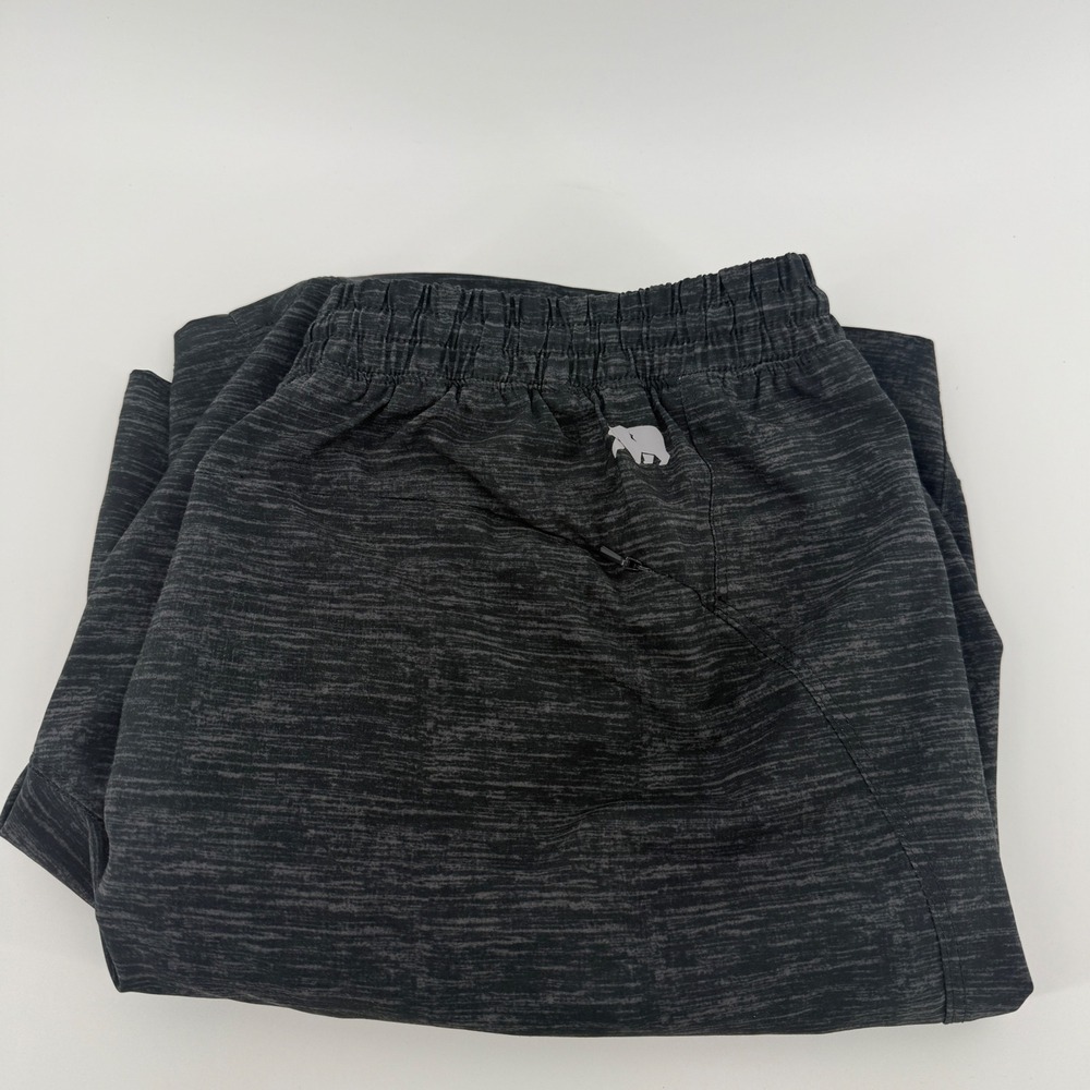 The Normal Brand Mens‎ Active Shorts XL Charcoal Space Dye Performance Gym S22-1